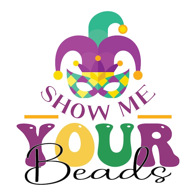 Mardi gras svg-design