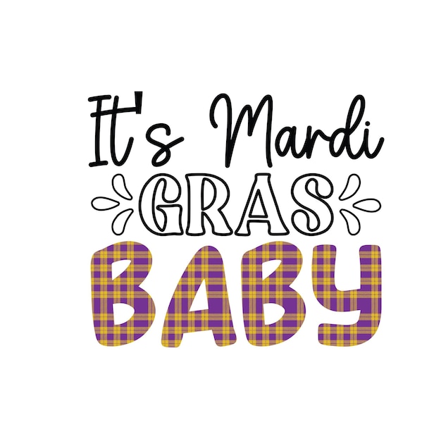 Vektor mardi gras svg typografie-design