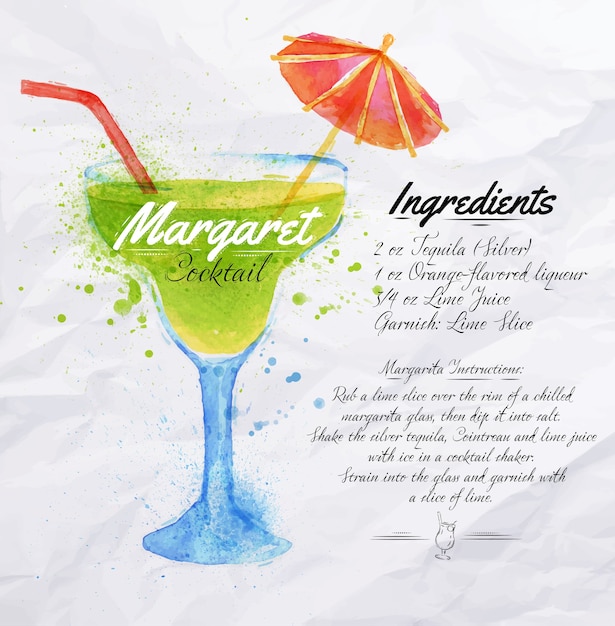 Margaret cocktails aquarell