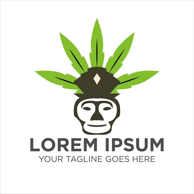 Marihuana-Azteken-Logo