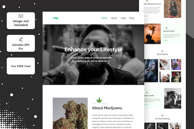 Marihuana life landing page
