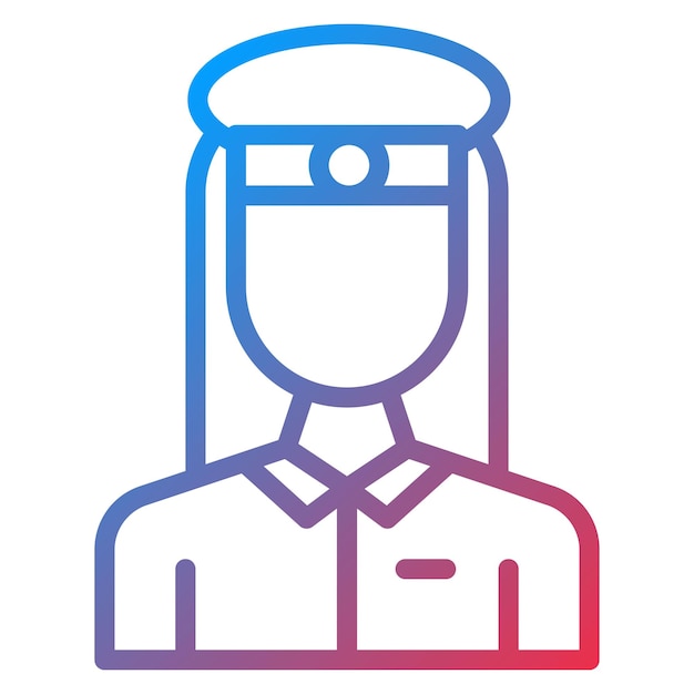 Vektor marine weibliche ikonen vektorbild kann für öffentliche dienste verwendet werden