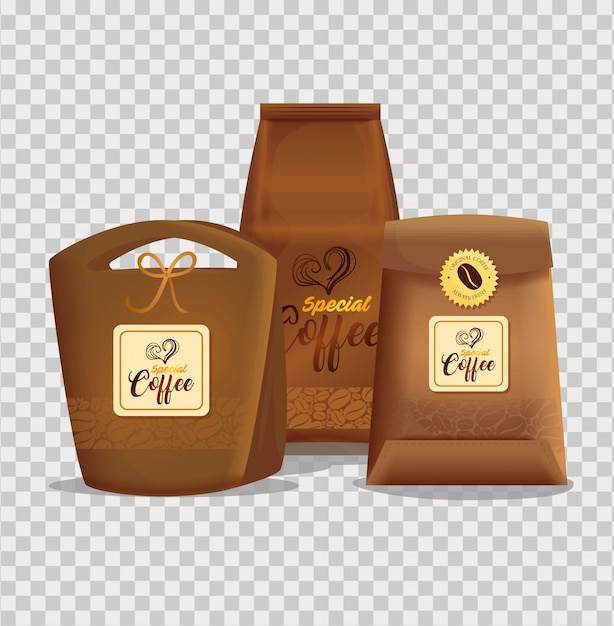 Markenmodell für coffeeshop, restaurant, corporate identity-modell, taschenpapier mit speziellem kaffee