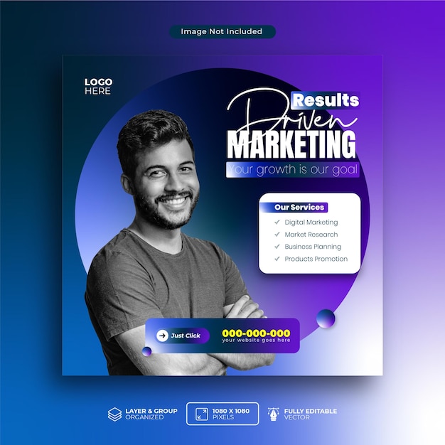 Marketing-Ergebnisgetriebener Flyer