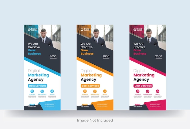 Marketing-Geschäft Roll-up-Banner-Cover-Tempale