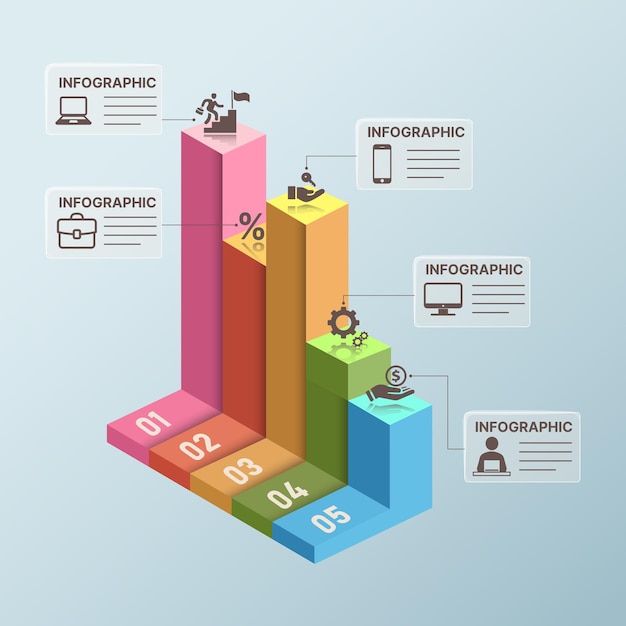 Vektor marketing-infografik