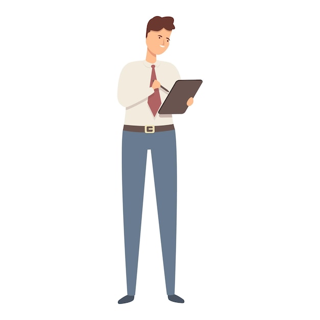 Marketing-Manager-Symbol Cartoon-Vektor Finanzdaten Teamstrategie