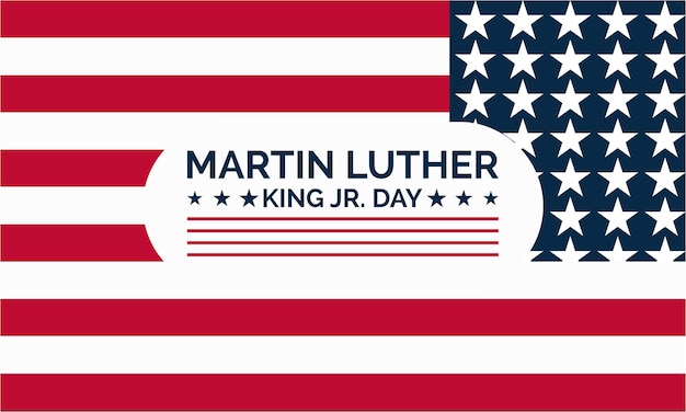 Martin luther king jr. tag vektor vorlage feier der bürgerrechte und gleichheit mit mlk tribute und inspirational unity hintergrund banner karte poster design