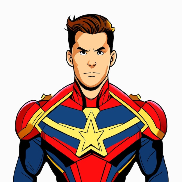 Marvelman-Vektorillustration-Cartoon