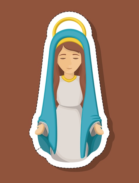 Mary Cartoon Symbol