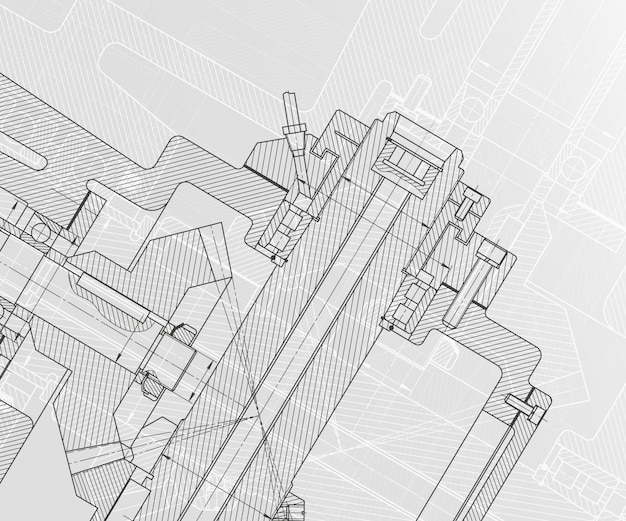Vektor maschinenbauzeichnungen