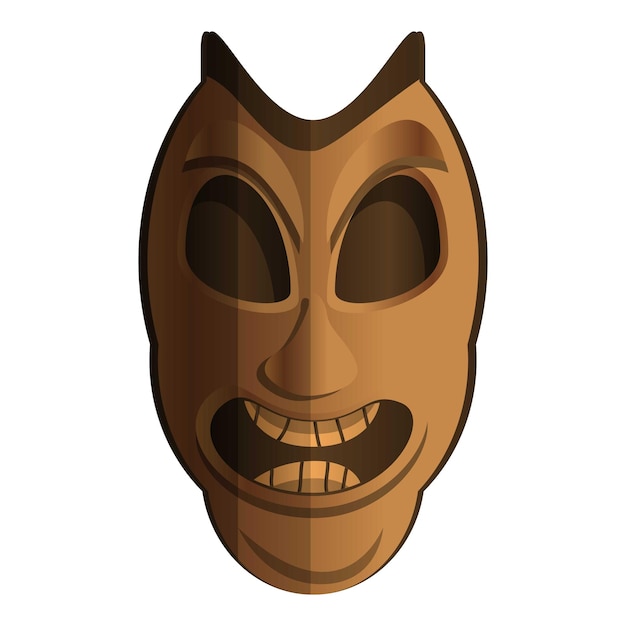 Vektor mask idol-symbol karikatur von mask idol-vektorsymbol für webdesign, isoliert auf weißem hintergrund