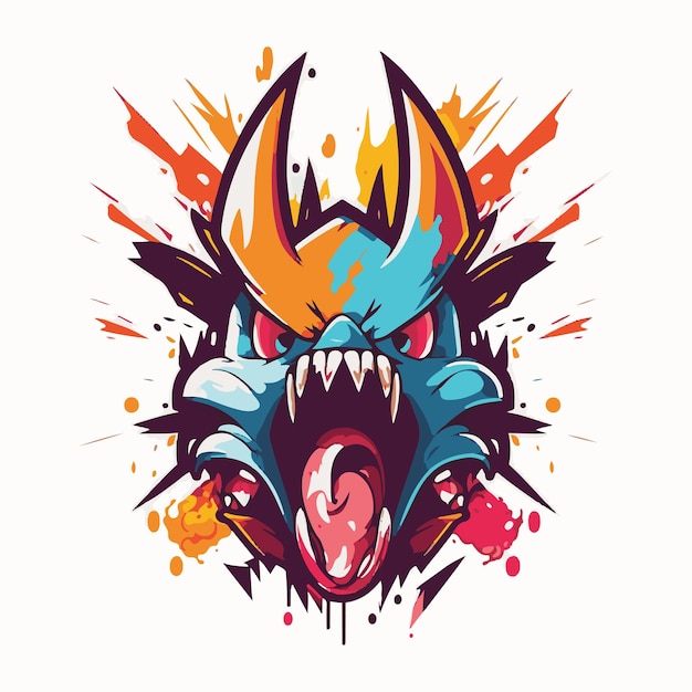 Maskottchen-Gaming-Logo-Vektordesign