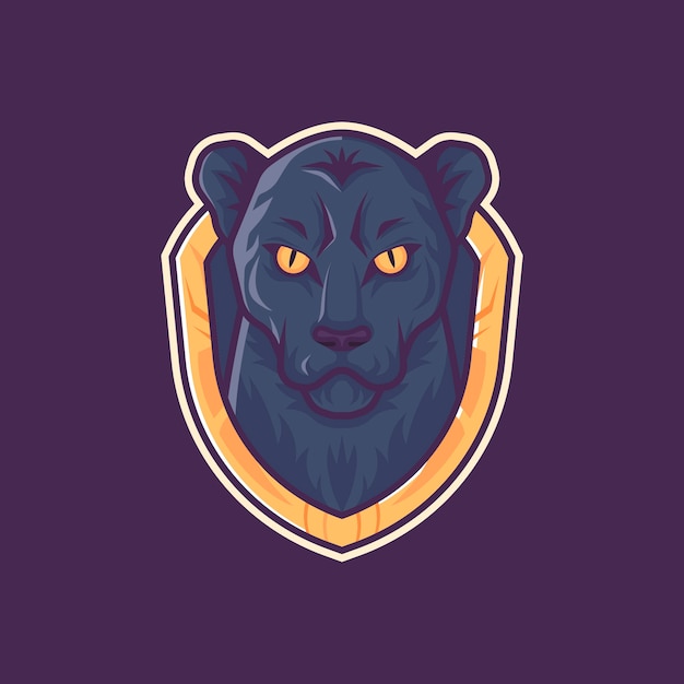 Maskottchen logo panther