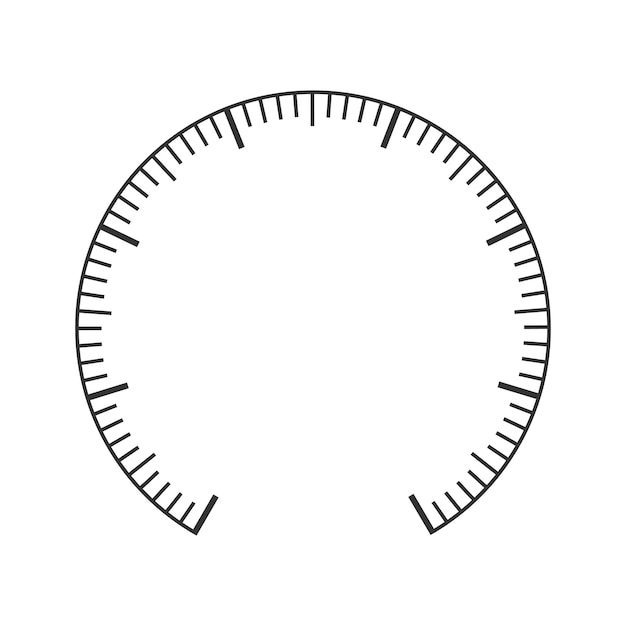 Vektor maßstabsbeispiel druckmesser manometer barometer tachometer tonometer