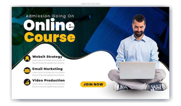 Mastering Social Media Banner Template Graphics für virtuelles Lernen