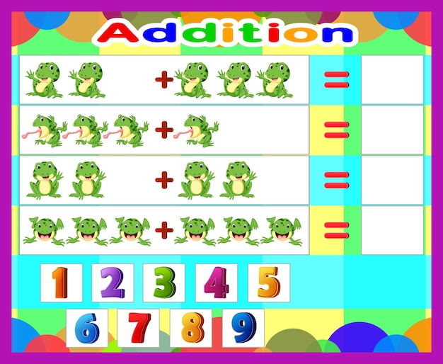 Mathe-addition mit der zahl übereinstimmen