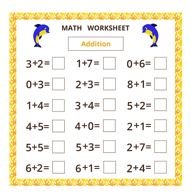 Mathe-arbeitsblattergänzung