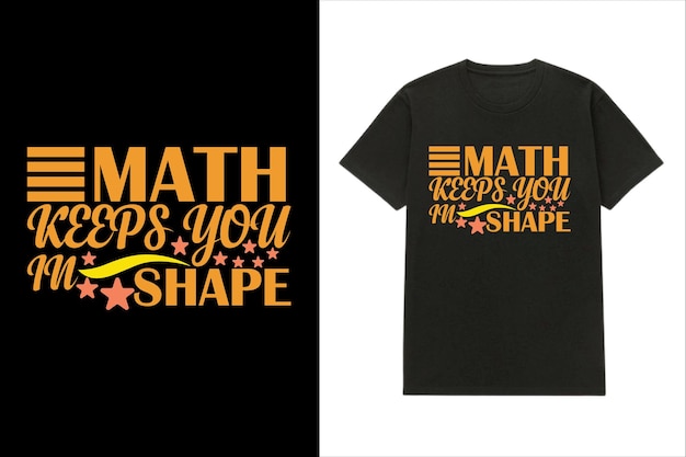 Vektor mathe-t-shirt-design