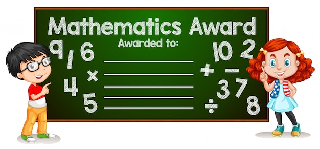 Mathematik award vorlage konzept