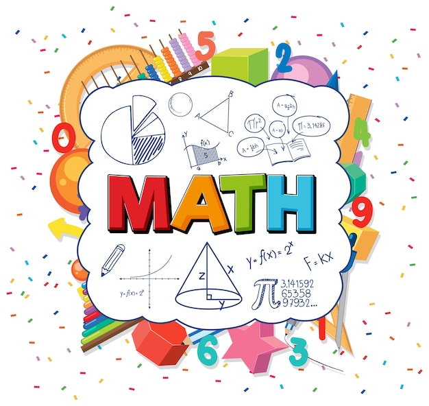 Mathematik-Schriftartsymbol mit Formel