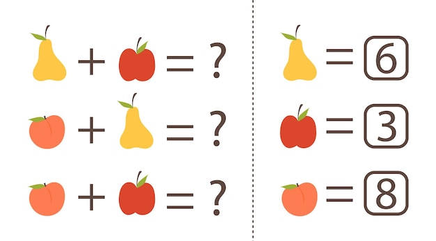 Mathematisches lernspiel für kinder