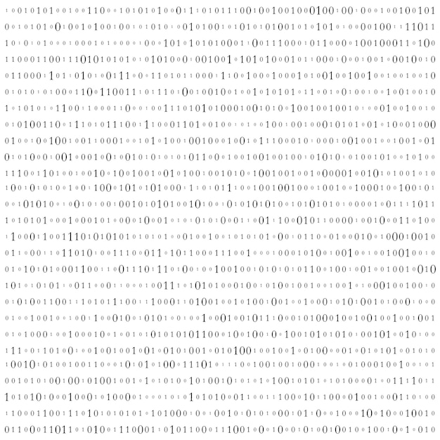 Matrix-Hintergrundvektor Binärcode-Matrix Digitaler Hintergrund mit Zahlen auf dem Bildschirm