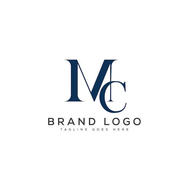 MC-Logo-Buchstaben-Design Vektor-Vorlage-Design für die Marke