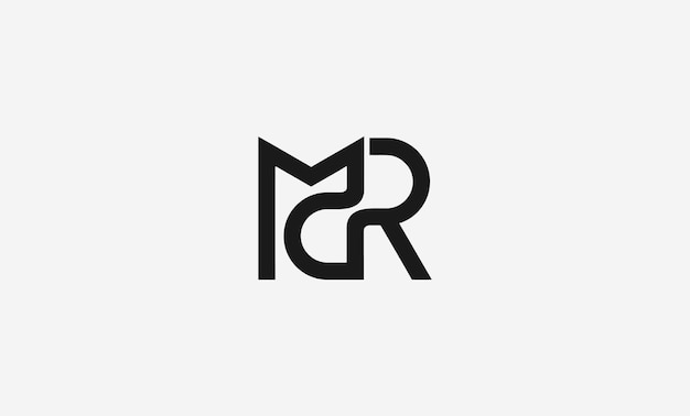 Vektor mdr-monogramm-logo-design