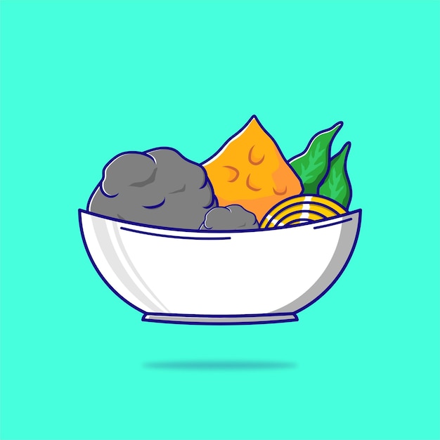 Vektor meatball bakso-illustration