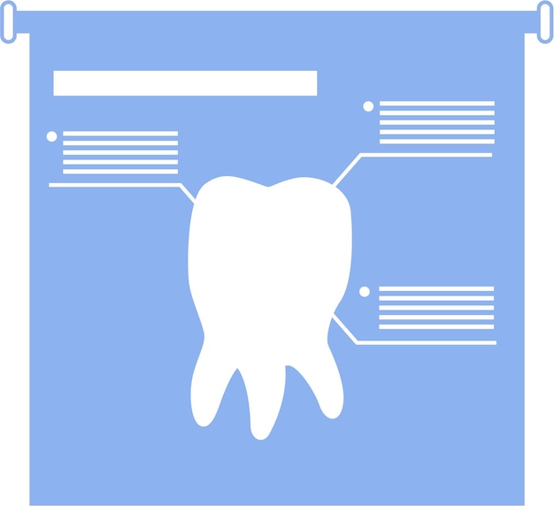 Medical Dental Poster mit Zähnen Infografik