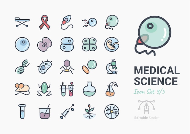 Medizin icon set