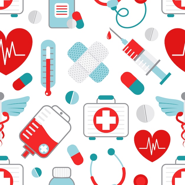 Medizin nahtlose Muster