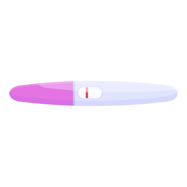 Medizin-Schwangerschaftstest-Symbol Cartoon-Vektor Positiver Eisprung Urinergebnis