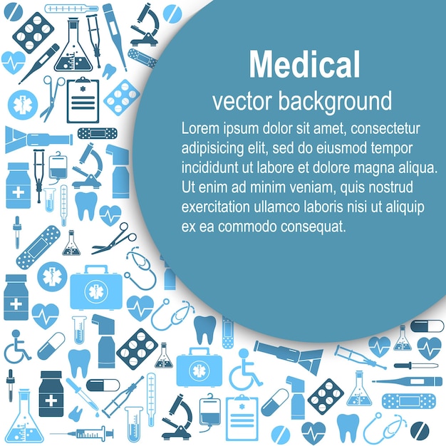 Medizinische Hintergrundvektorillustration