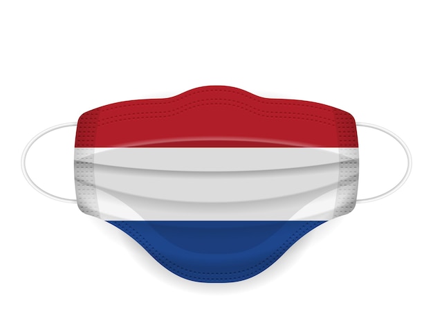 Medizinische Maske Flagge der Niederlande