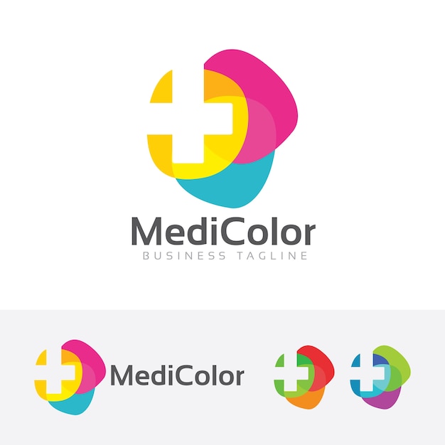 Medizinisches buntes logo