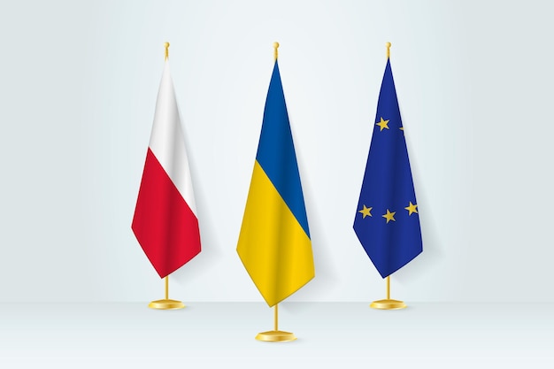 Meeting-Konzept zwischen der Ukraine Polen und der Europäischen Union