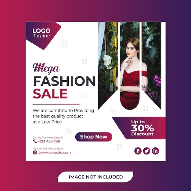 Mega-fashion-sale-social-media-beitragsvorlage