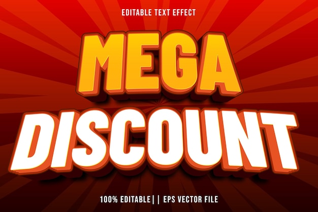 Mega-Rabatt bearbeitbare Texteffekte 3D-Gradient-Stil