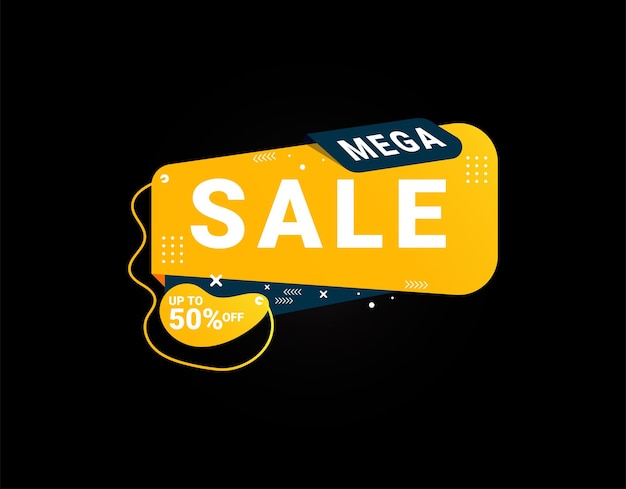 Vektor mega-sale-banner