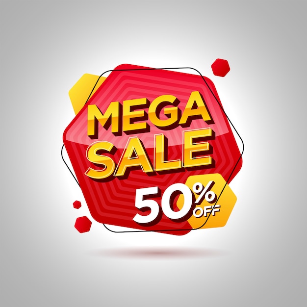 Mega sale promotion banner