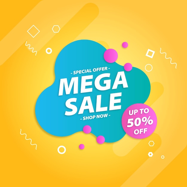 Mega sale sonderangebot-tag