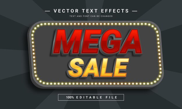 Mega sale texteffekt-design