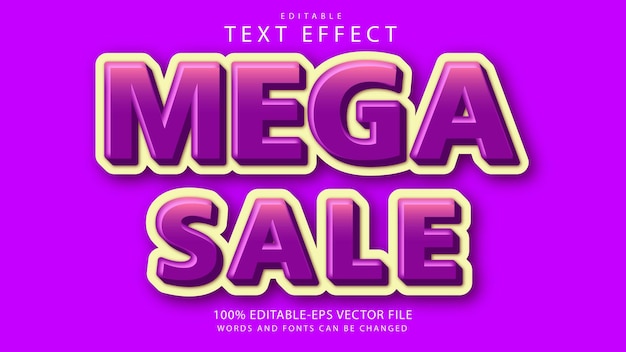 Mega sale texteffekt