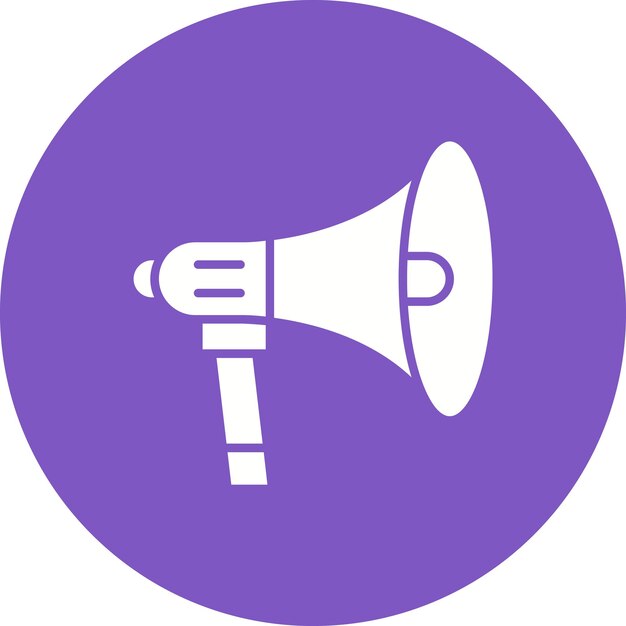Megaphone-Vektorillustrationsstil