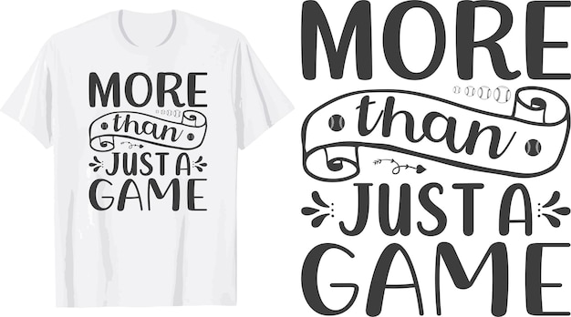 mehr als nur ein Spiel-Svg-T-Shirt-Design