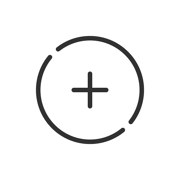 Mehr Symbol isoliert auf weißem Hintergrund Vektor-Illustration