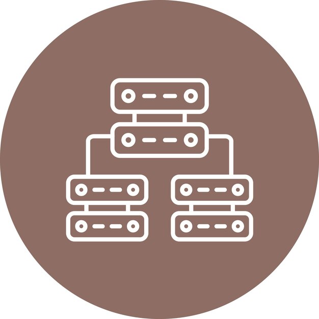 Mehrere Server-Icon-Vektorbilder können für Netzwerk- und Datenaustausch verwendet werden