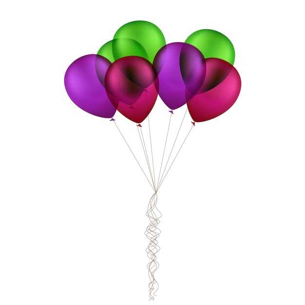 Mehrfarbige bunte Luftballons